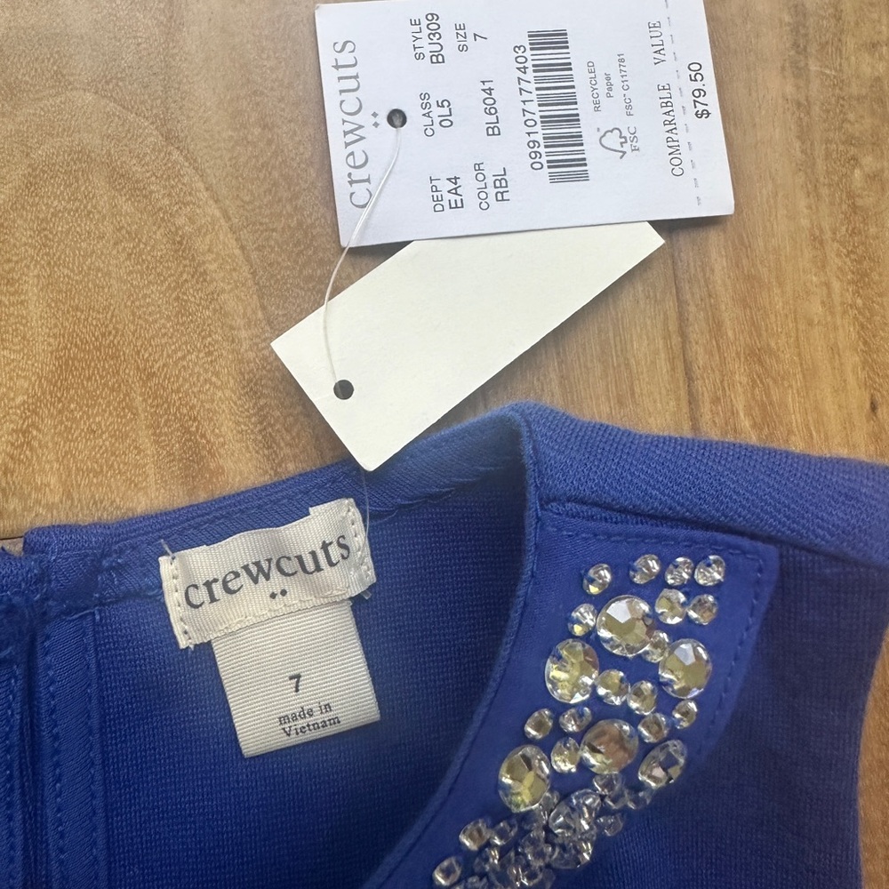 J.Crew NWT rhinestone collar dress - Picture 3 of 3